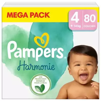 Pampers Harmonie Couche T4 Mégapack/80 à Antibes